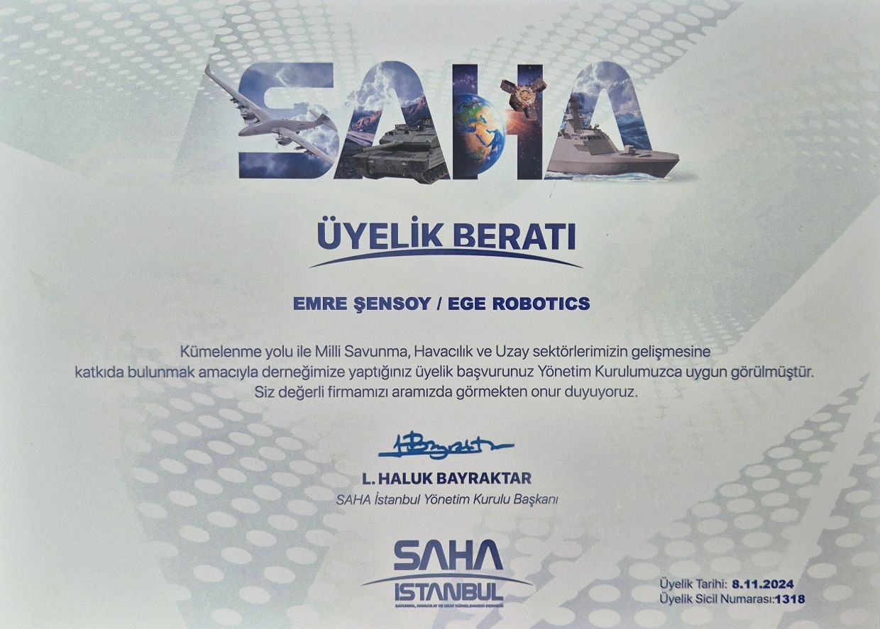 SAHA Istanbul Uyelik Berati